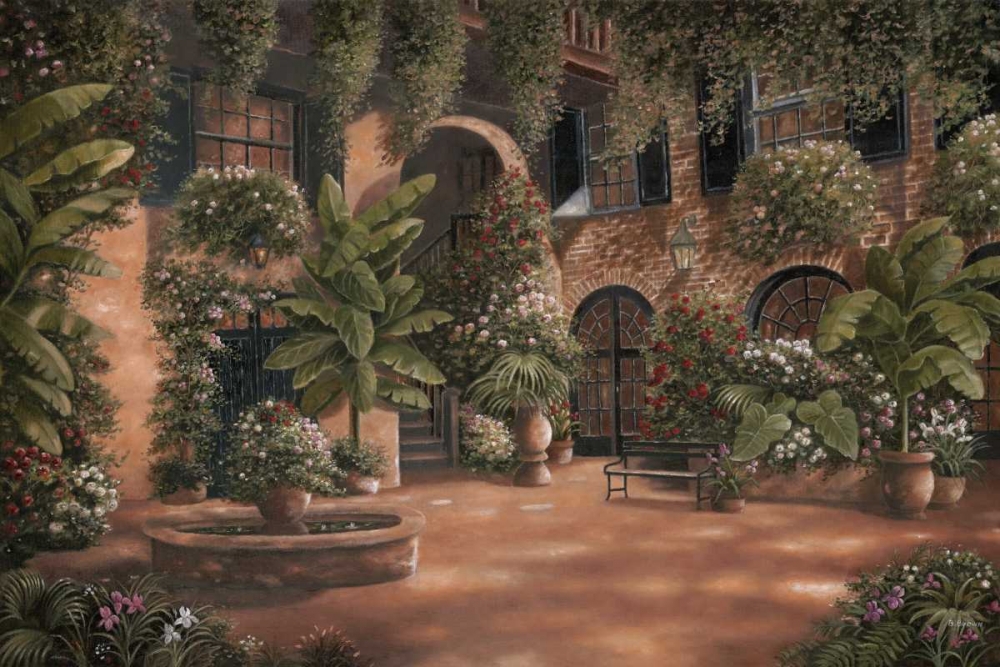 French Quarter Courtyard I art print by Betsy Brown for $57.95 CAD