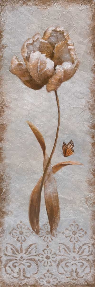 Tulip and Butterfly II art print by Nan for $57.95 CAD