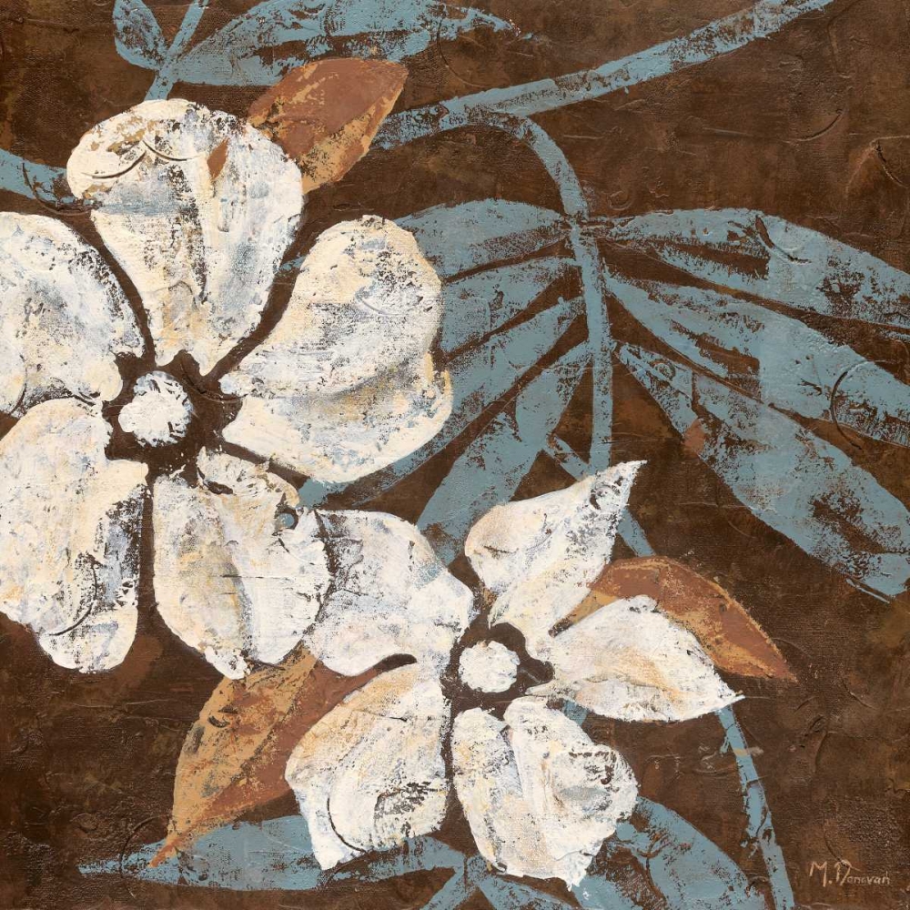 Flowers on Chocolate I art print by Maria Donovan for $57.95 CAD