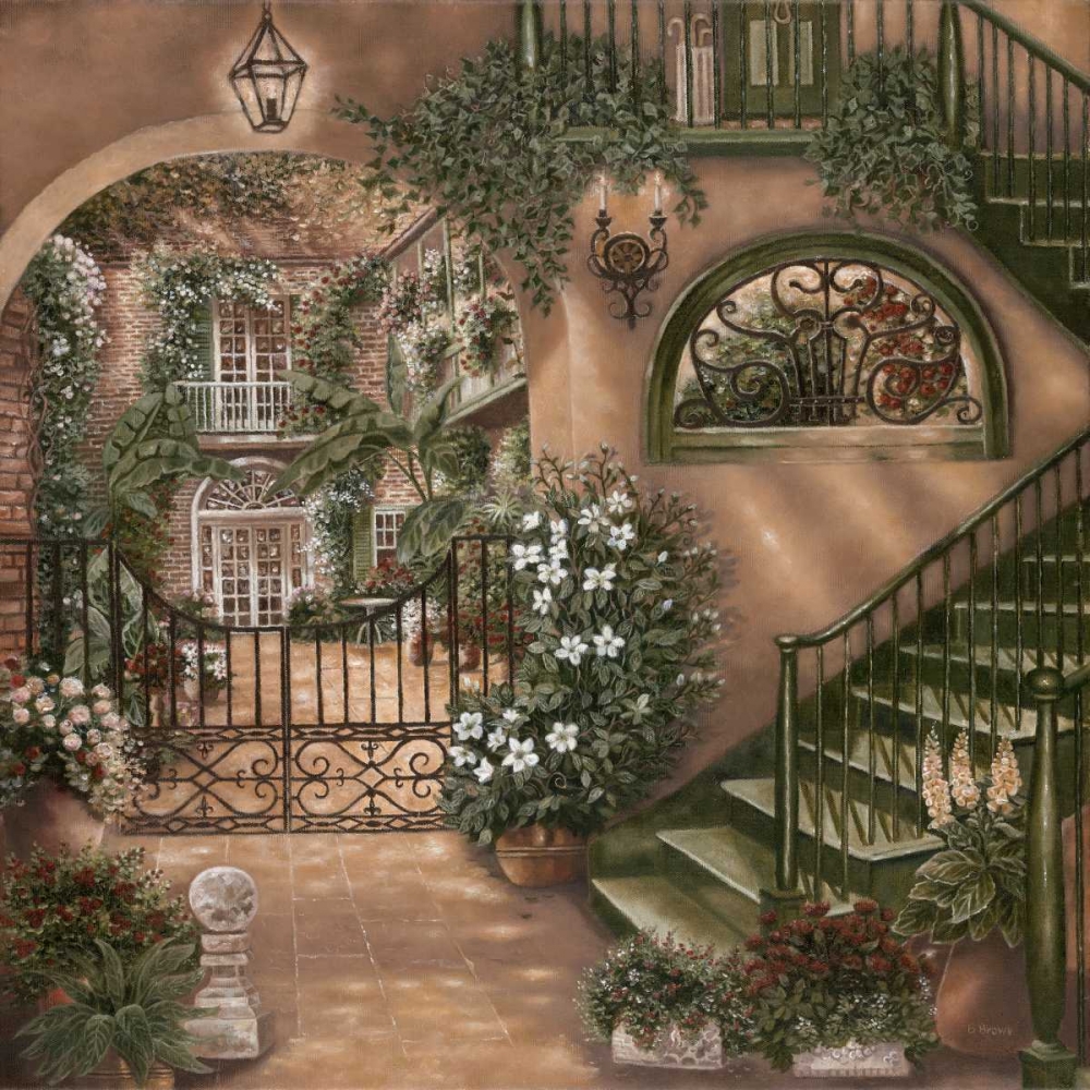 Nolas Courtyard II art print by Betsy Brown for $57.95 CAD
