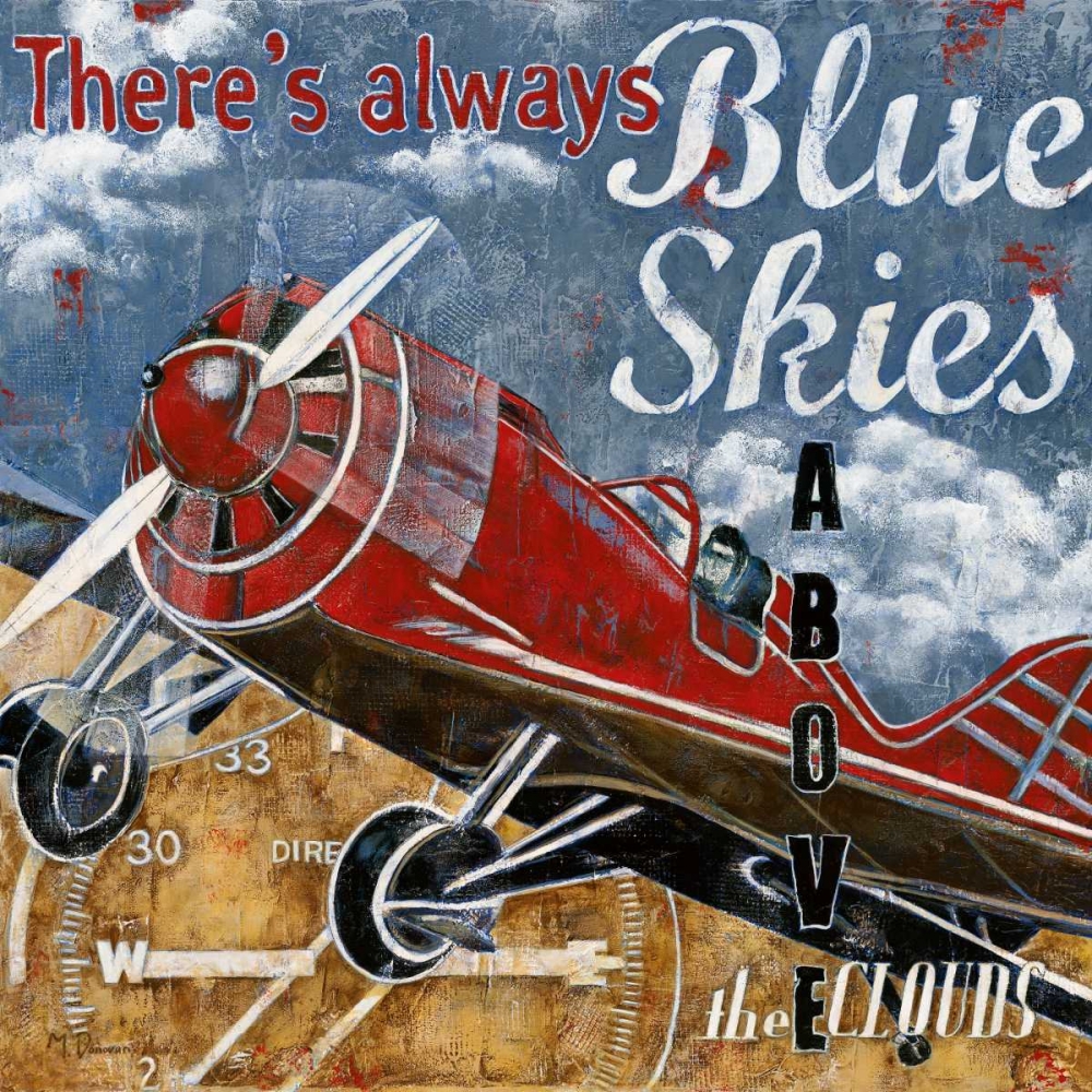 Blue Skies art print by Maria Donovan for $57.95 CAD