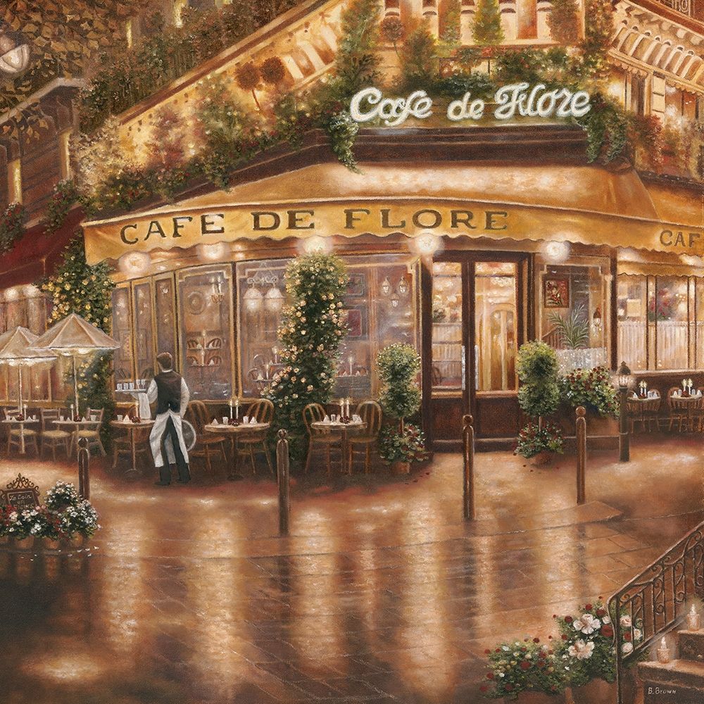 Cafe de Flore art print by Betsy Brown for $57.95 CAD
