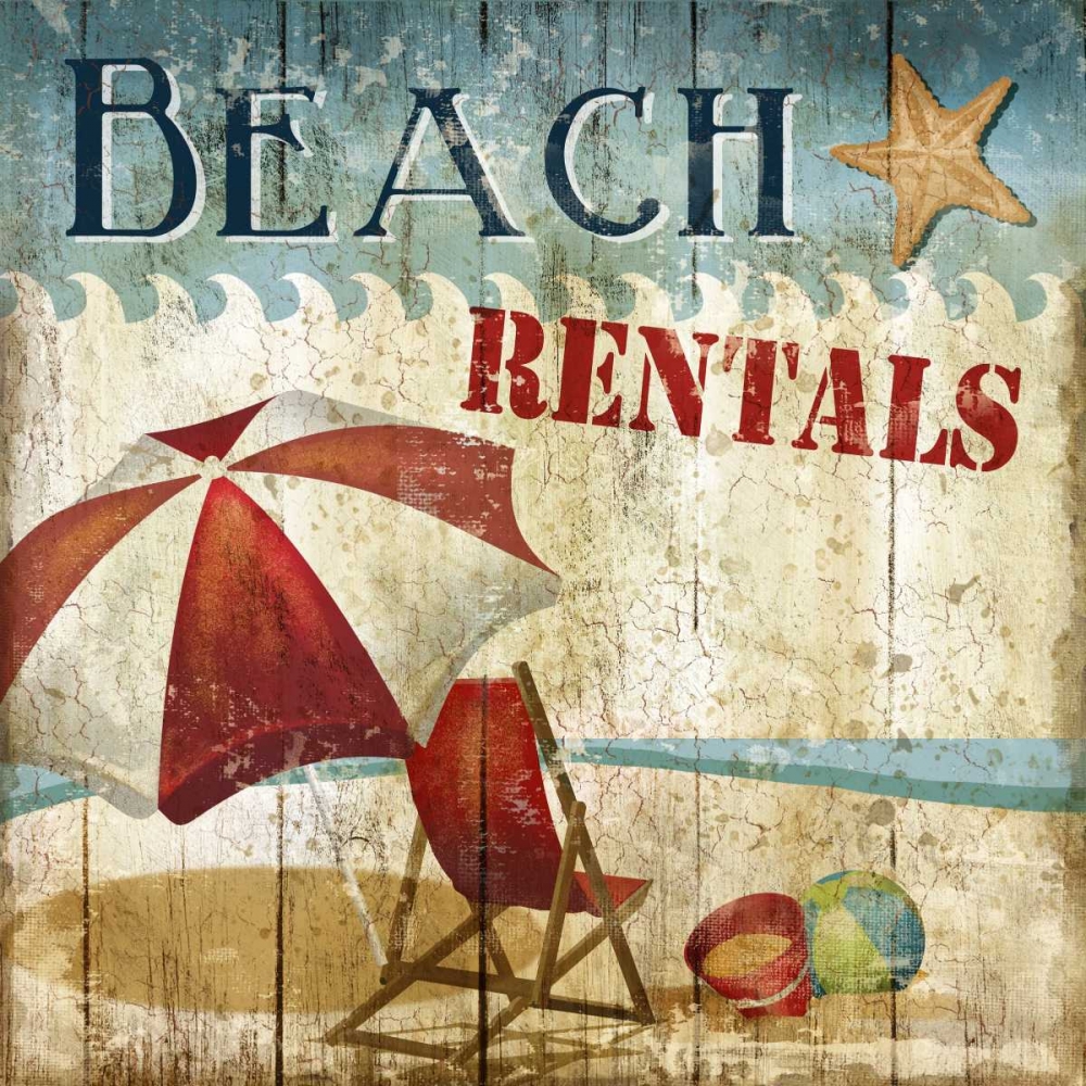 Beach Rentals art print by Conrad Knutsen for $57.95 CAD