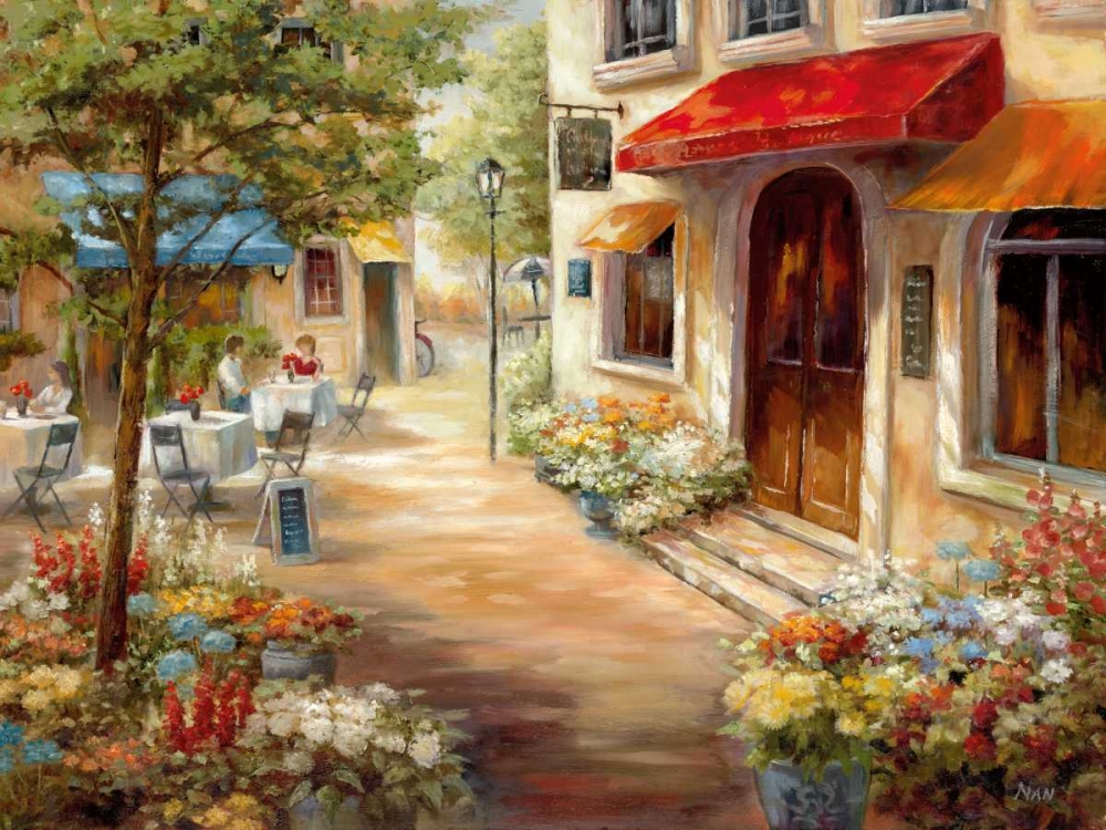 Cafe Afternoon art print by Nan for $57.95 CAD