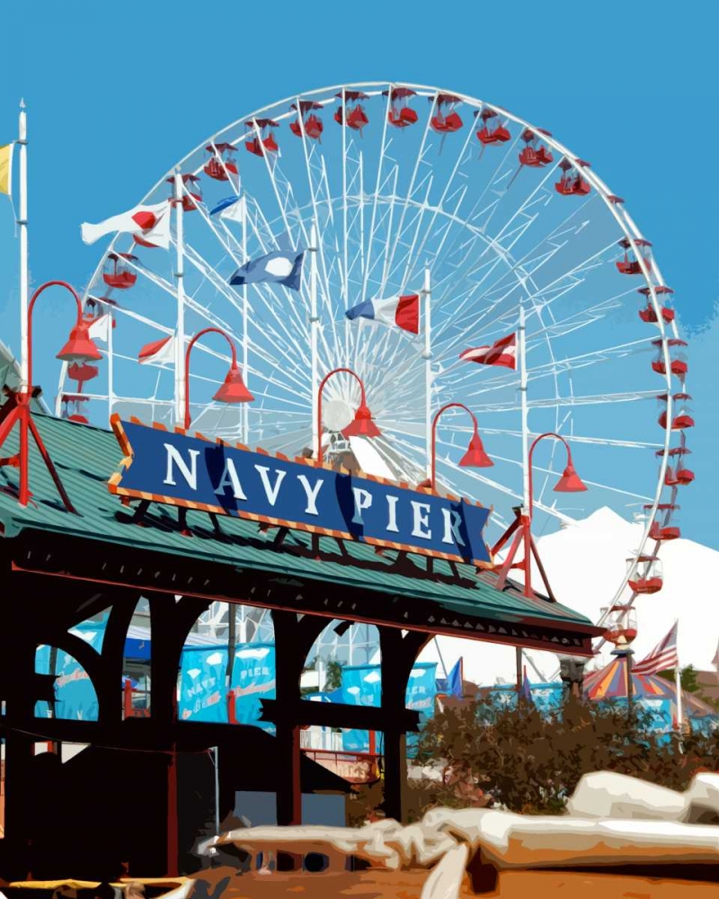 Navy Pier art print by Kelly Donovan for $57.95 CAD
