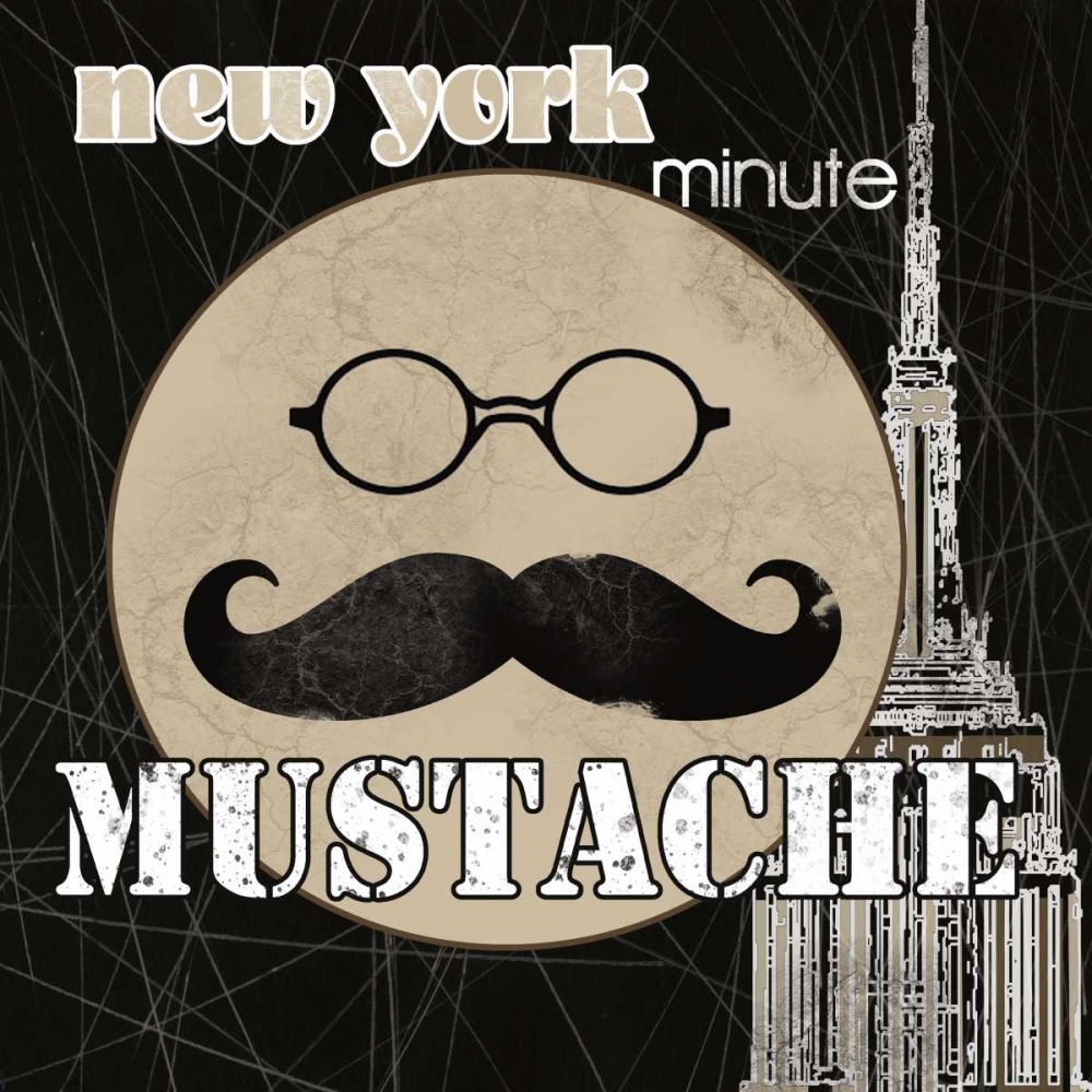 NY Minute Mustache art print by Carol Robinson for $57.95 CAD