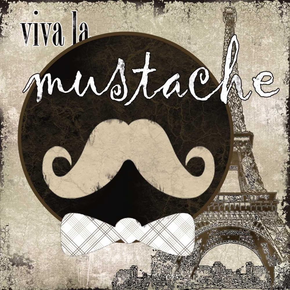 Viva La Mustache art print by Carol Robinson for $57.95 CAD