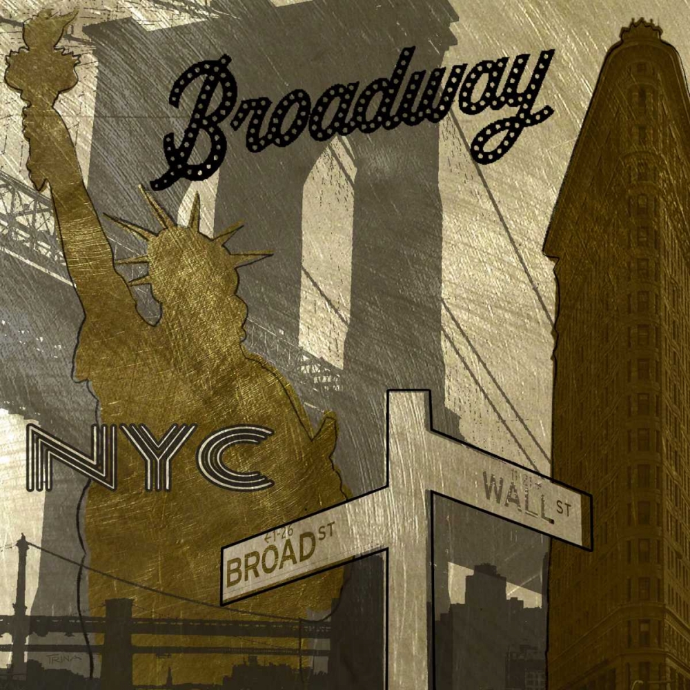 Broadway In Gray art print by Katrina Craven for $57.95 CAD