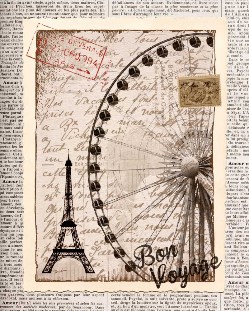 Bon Voyage art print by Katrina Craven for $57.95 CAD