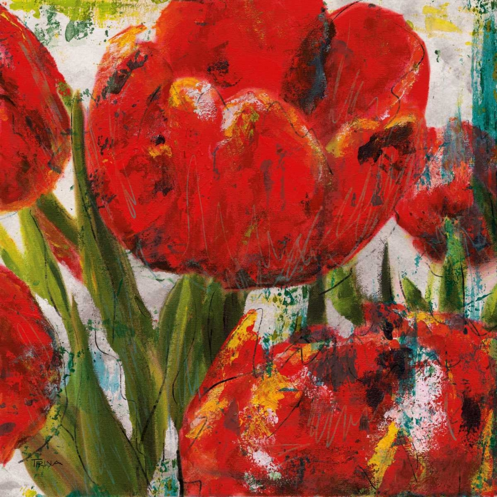 Painted Tulips II art print by Katrina Craven for $57.95 CAD
