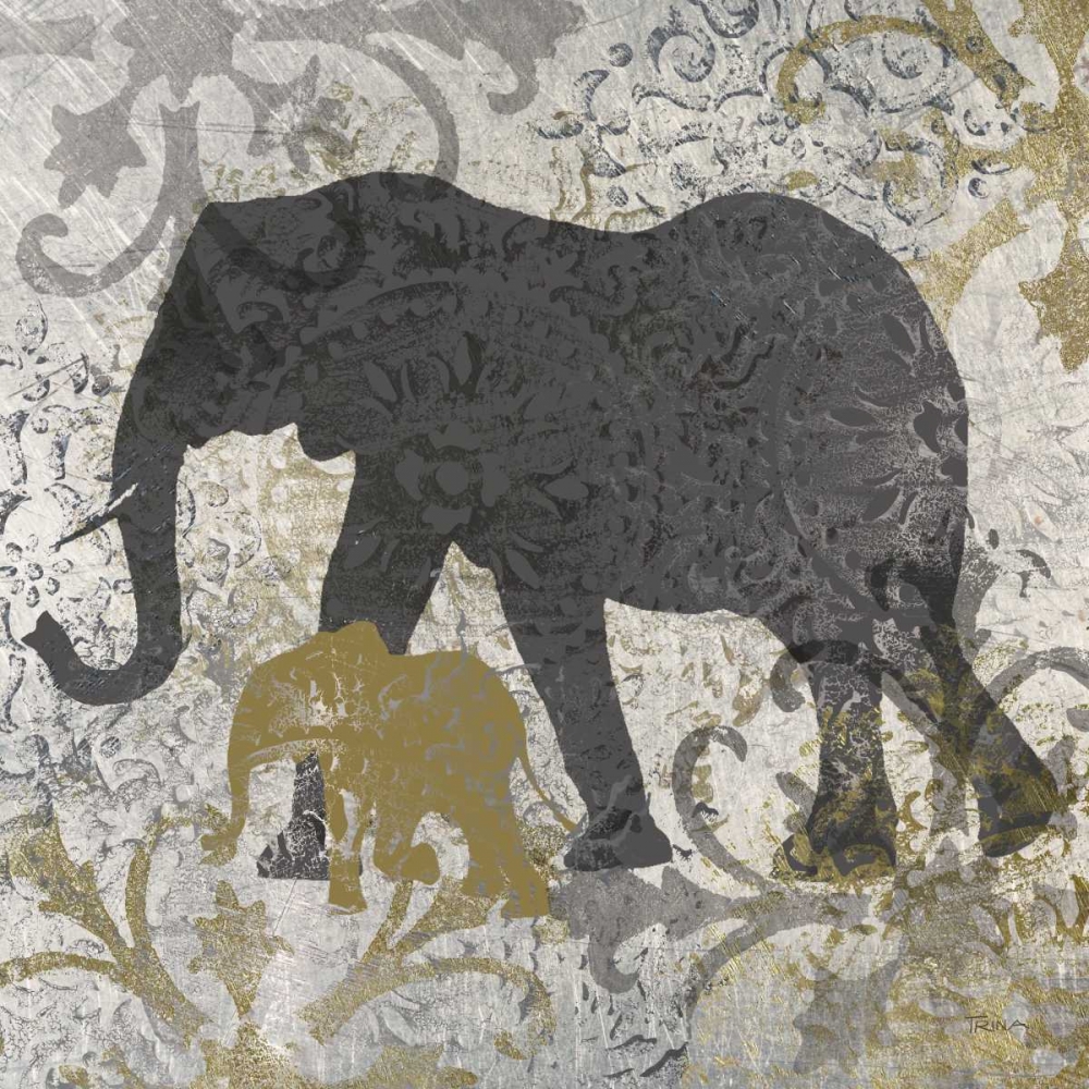 Elephants Exotiques art print by Katrina Craven for $57.95 CAD