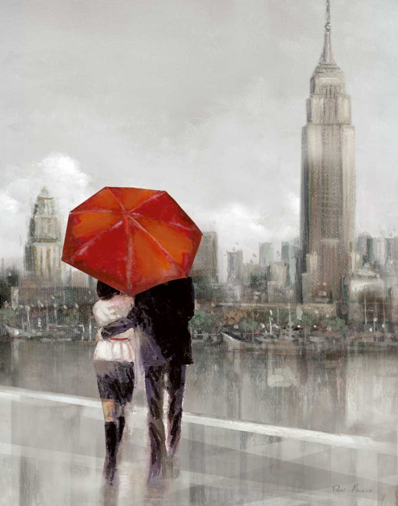 Modern Couple in NY art print by Ruane Manning for $57.95 CAD