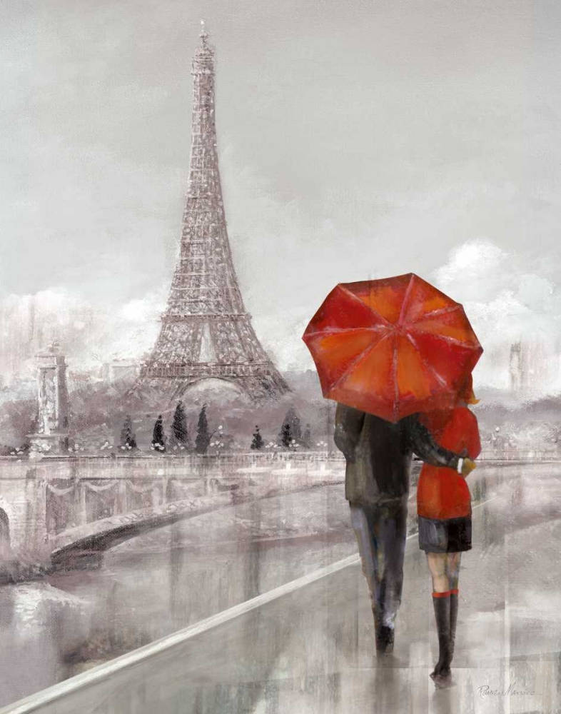 Modern Couple in Paris art print by Ruane Manning for $57.95 CAD