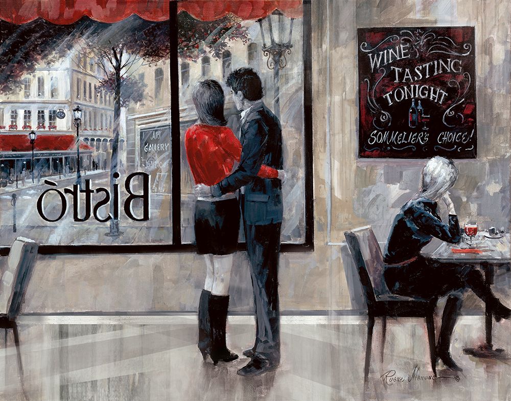 Bistro Romance art print by Ruane Manning for $57.95 CAD