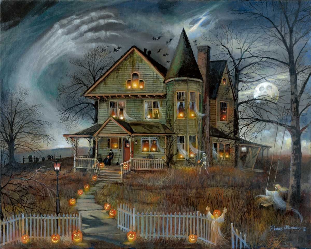 Haunted House art print by Ruane Manning for $57.95 CAD