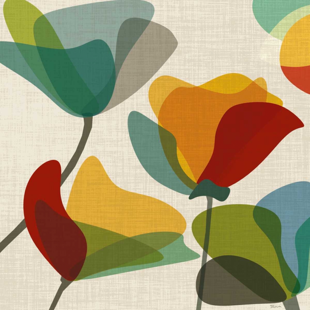 Flower Shapes II art print by Katrina Craven for $57.95 CAD