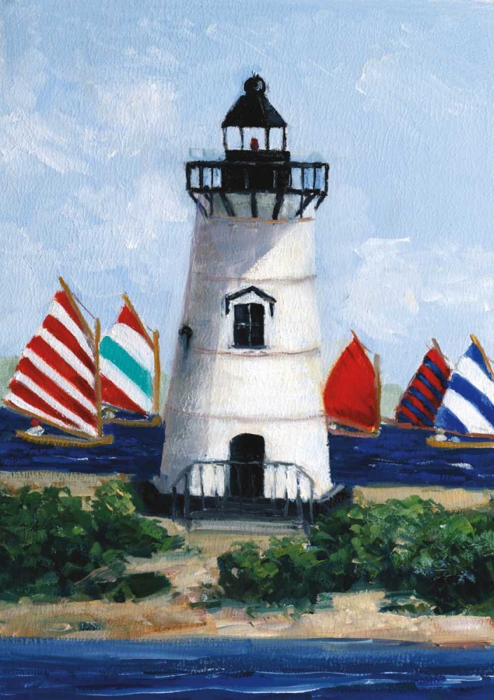 Brandt Point Lighthouse art print by Sally Swatland for $57.95 CAD