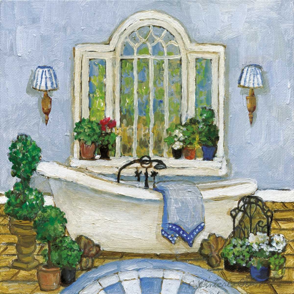 Pampered Bath I art print by Charlene Olson for $57.95 CAD