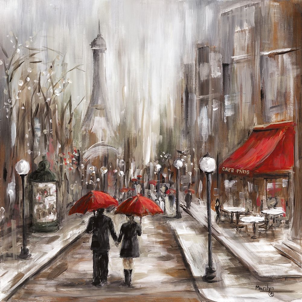 Rainy Afternoon Cafe art print by Marilyn Dunlap for $57.95 CAD