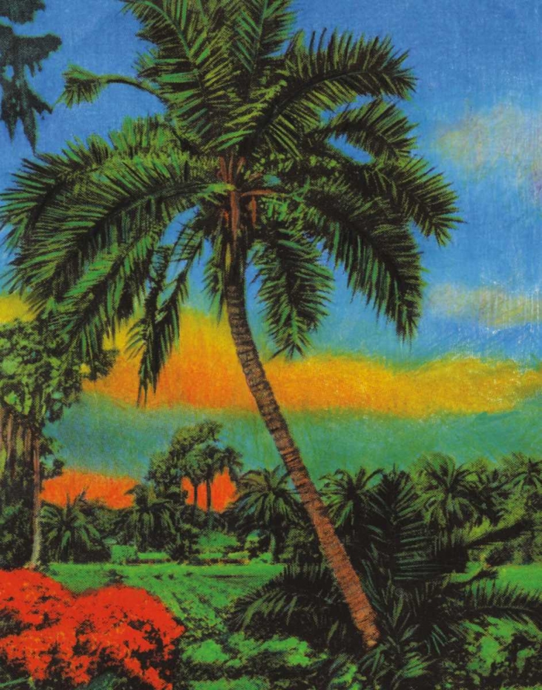 Tropical Sunset art print by Merri Pattinian for $57.95 CAD