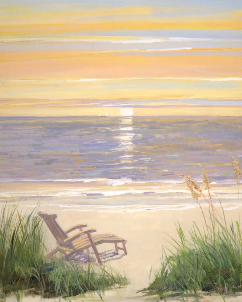 Beach at Sunset I art print by Sally Swatland for $57.95 CAD