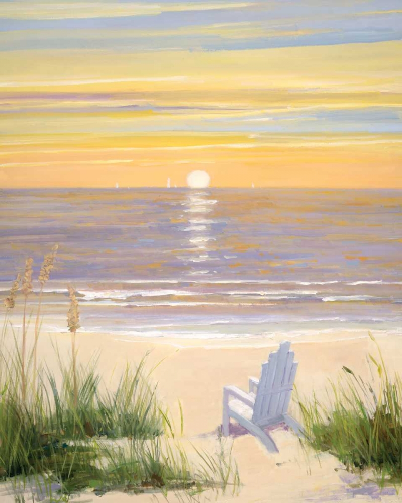 Beach at Sunset II art print by Sally Swatland for $57.95 CAD