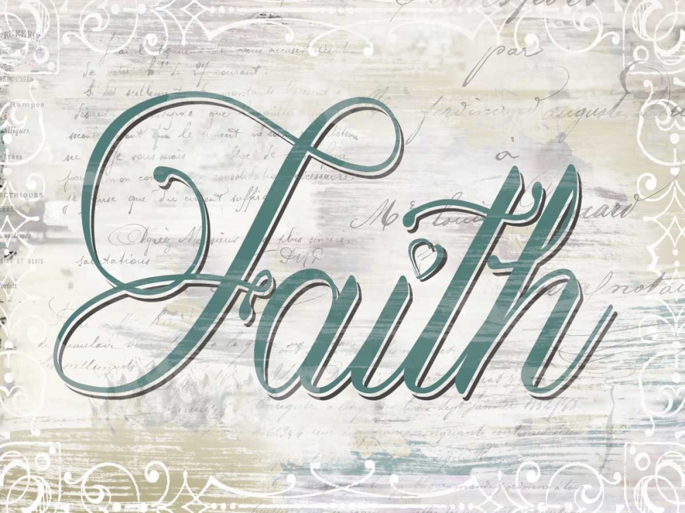 Shabby Chic Faith art print by Kelly Donovan for $57.95 CAD