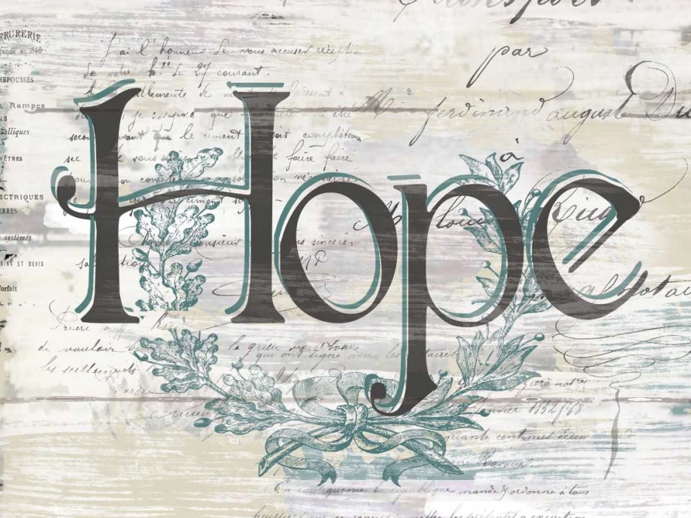 Shabby Chic Hope art print by Kelly Donovan for $57.95 CAD