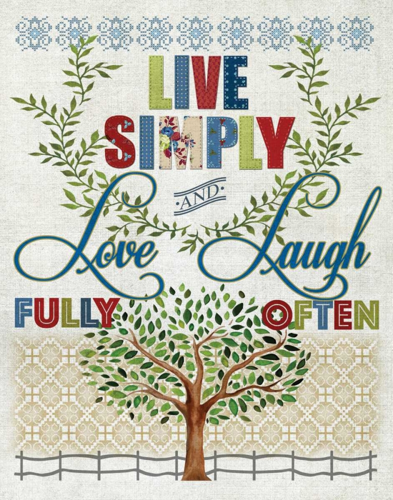 Live Simply art print by Conrad Knutsen for $57.95 CAD