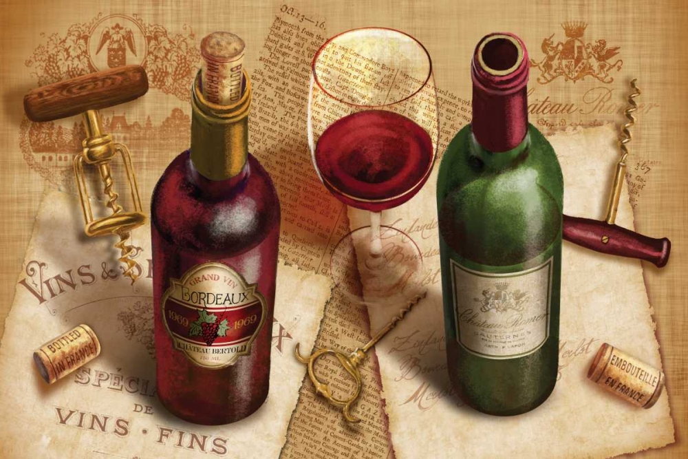 Wine Pairing art print by Conrad Knutsen for $57.95 CAD