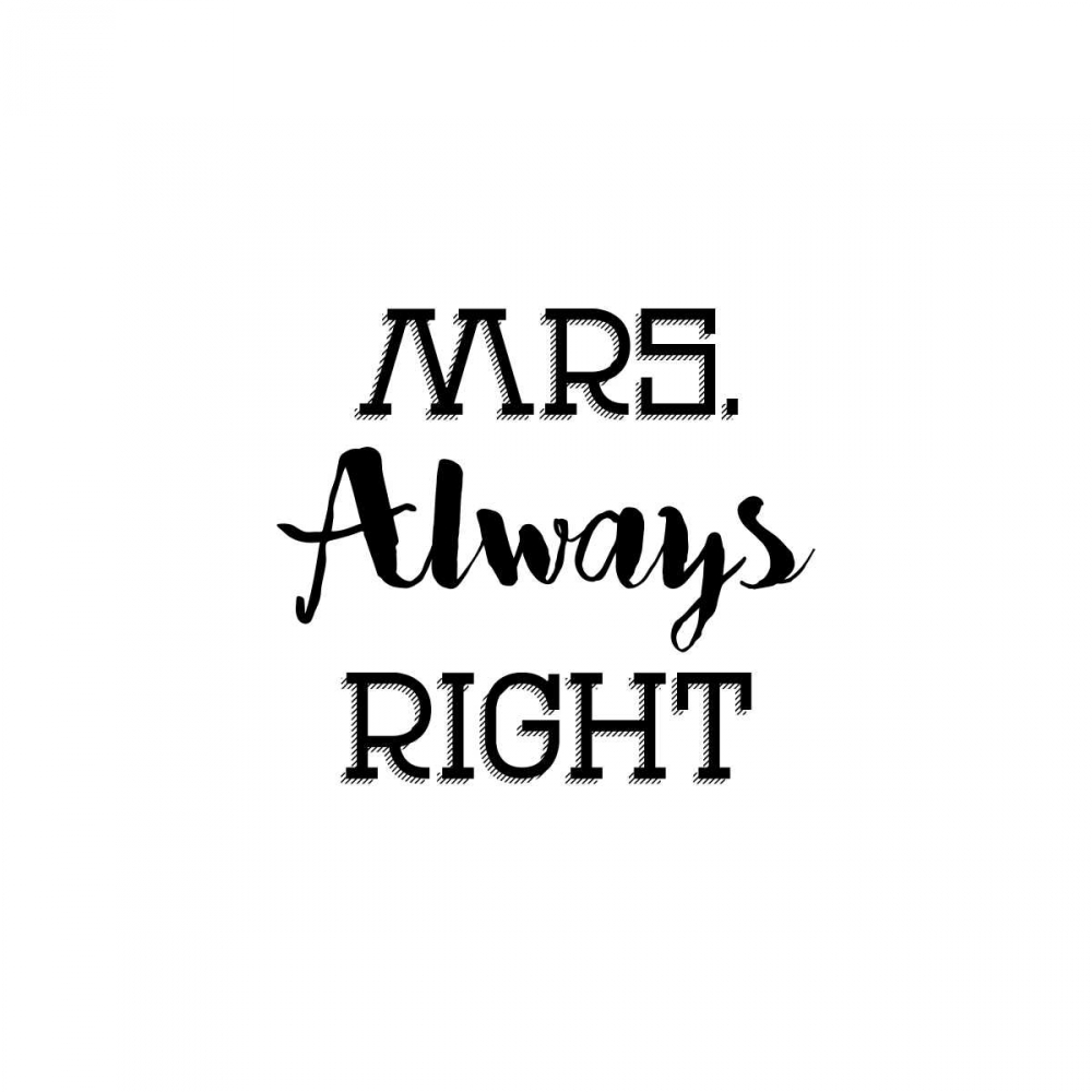Mr. And Mrs. Right art print by CAD Designs for $57.95 CAD
