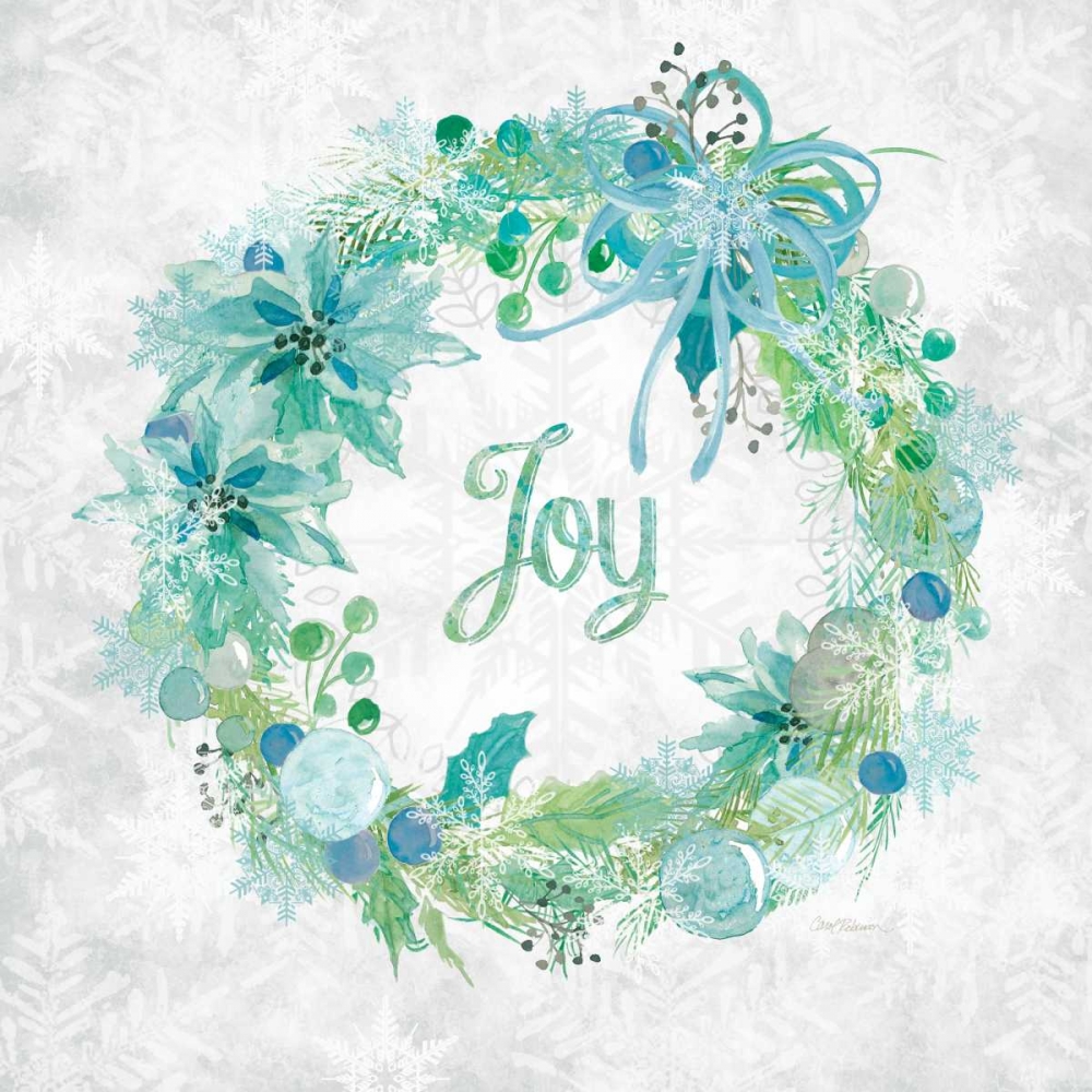 Joy Wreath art print by Carol Robinson for $57.95 CAD