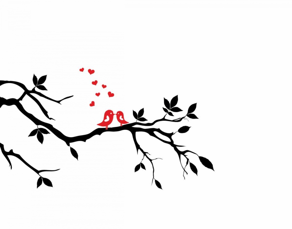 Love Birds II art print by CAD Designs for $57.95 CAD