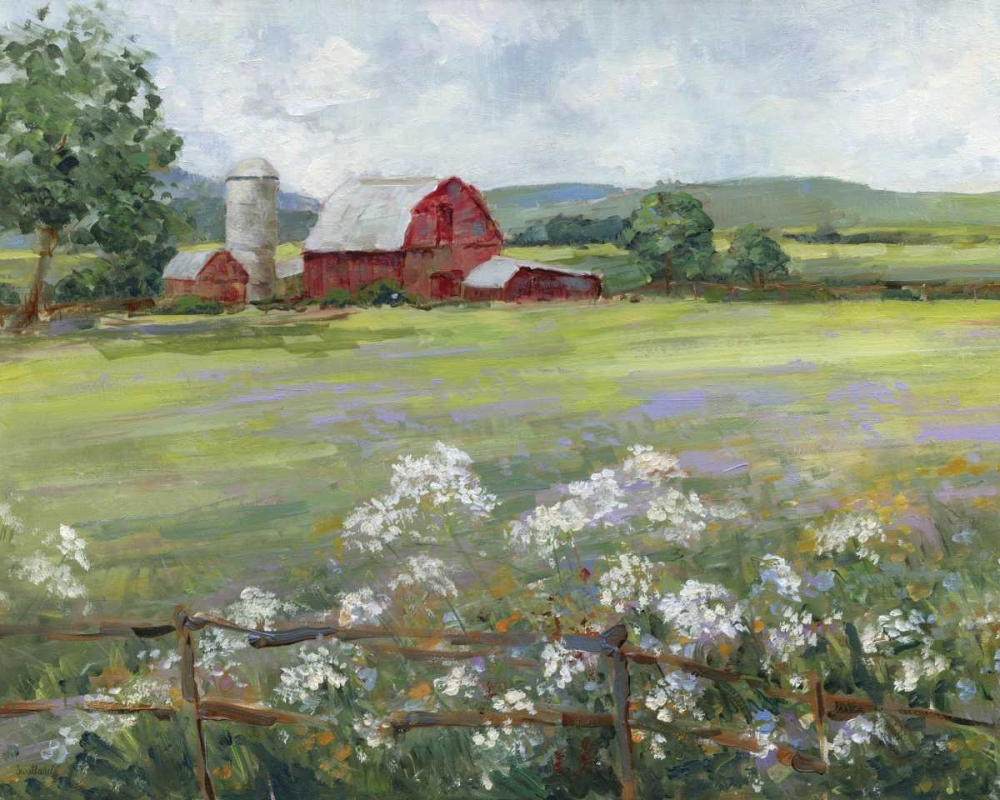Summer at the Farm art print by Sally Swatland for $57.95 CAD