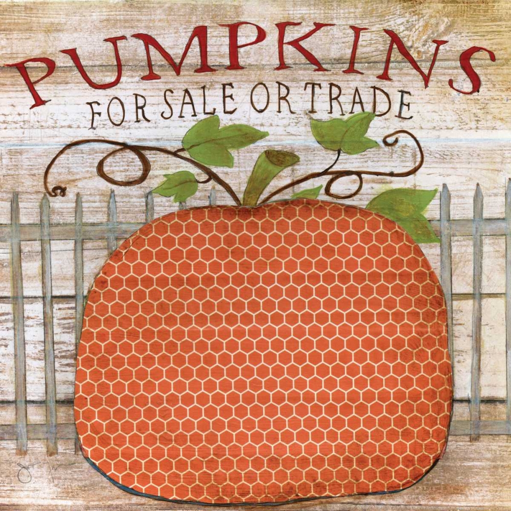 Pumpkins For Sale art print by Tava Studios for $57.95 CAD