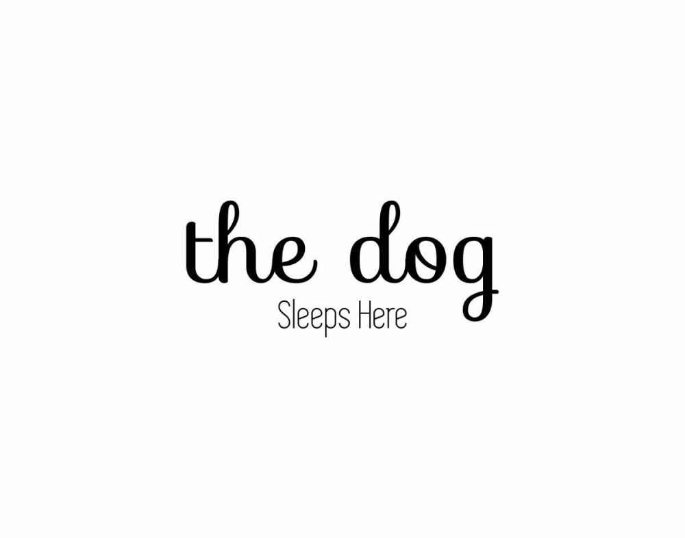 The Dog Sleeps art print by CAD Designs for $57.95 CAD