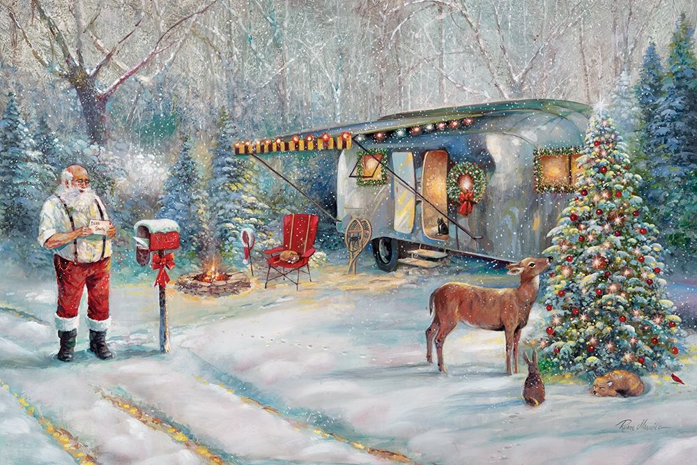 Santas Hideaway art print by Ruane Manning for $57.95 CAD