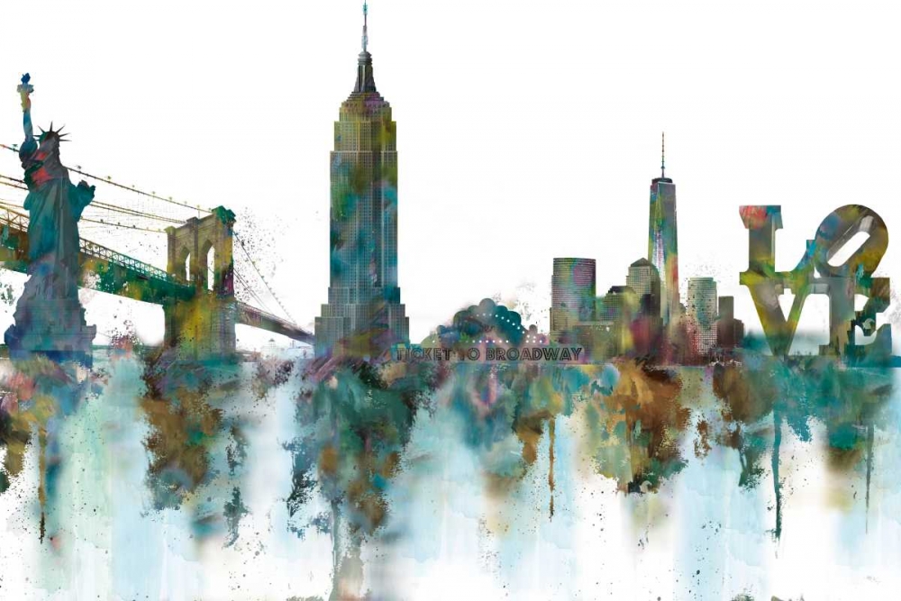 Ny Skyline art print by Nan for $57.95 CAD