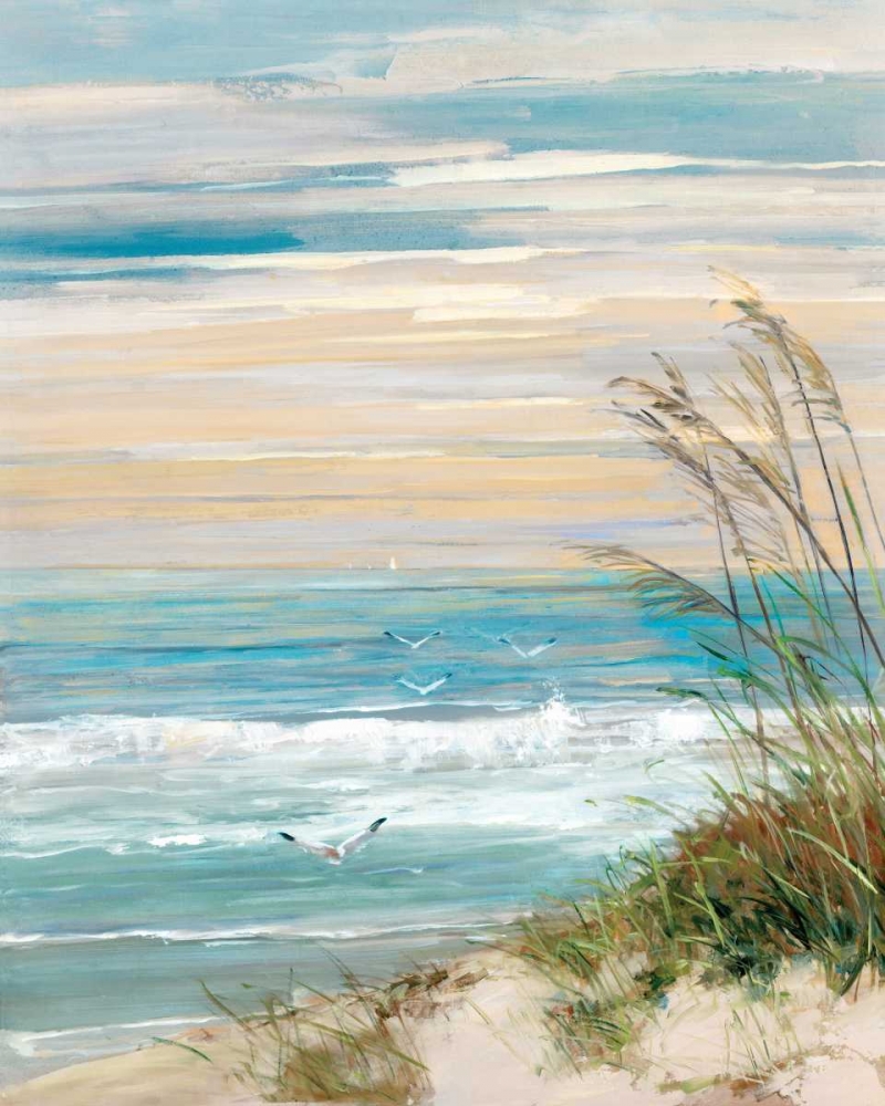 Beach At Dusk art print by Sally Swatland for $57.95 CAD
