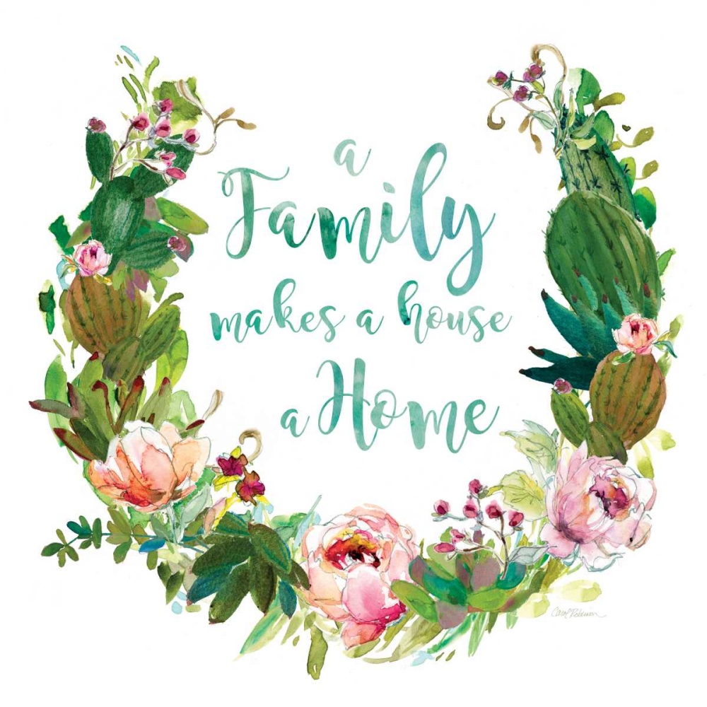 Succulent Wreath art print by Carol Robinson for $57.95 CAD