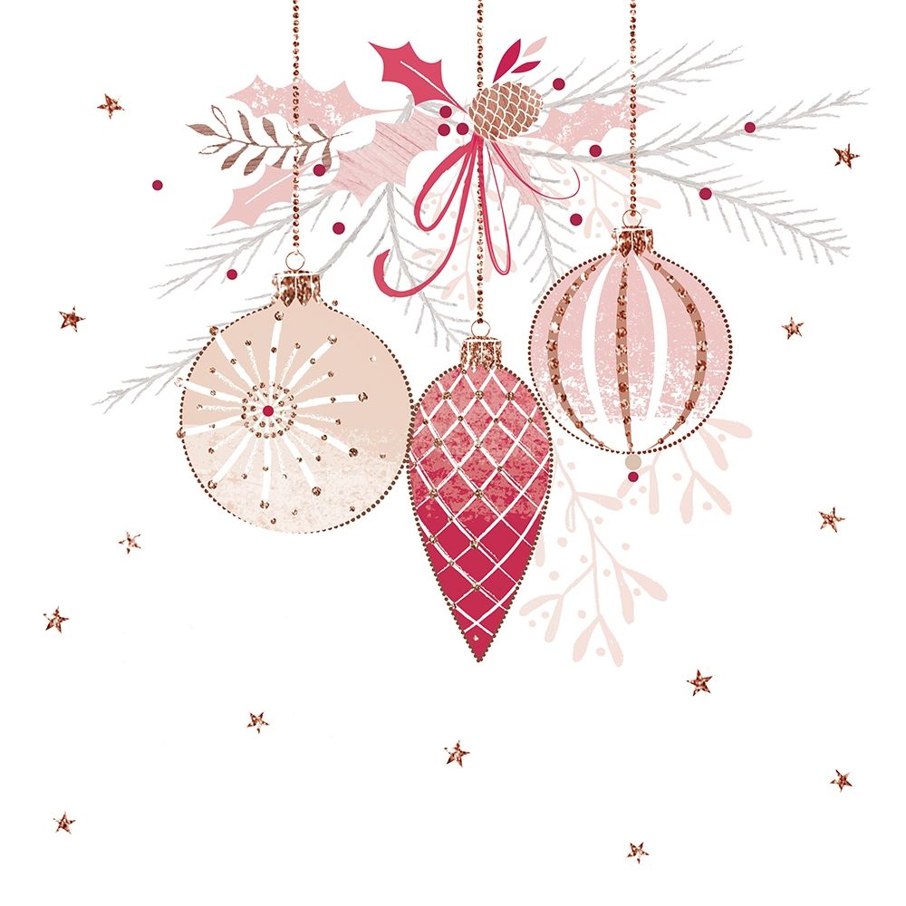 Pretty Pink Baubles art print by Christine Sheldon for $57.95 CAD