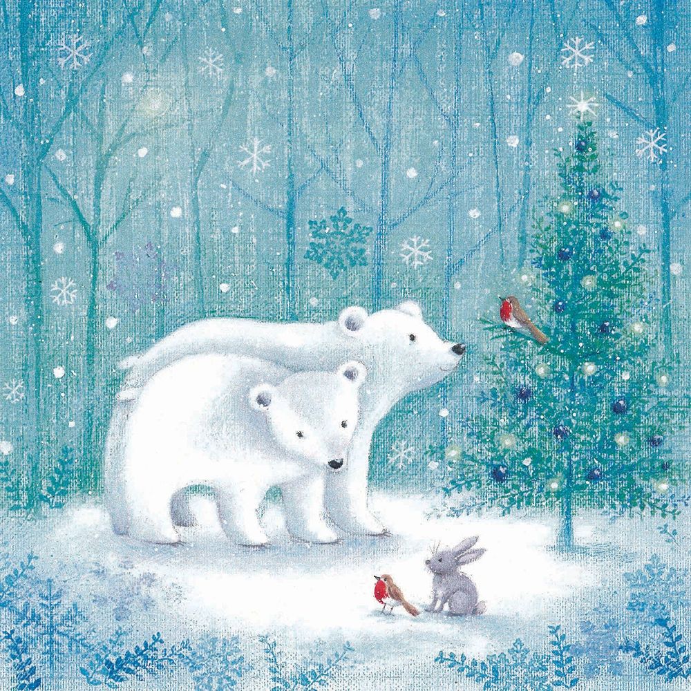 Polar Bear Christmas art print by Joanne Cave for $57.95 CAD