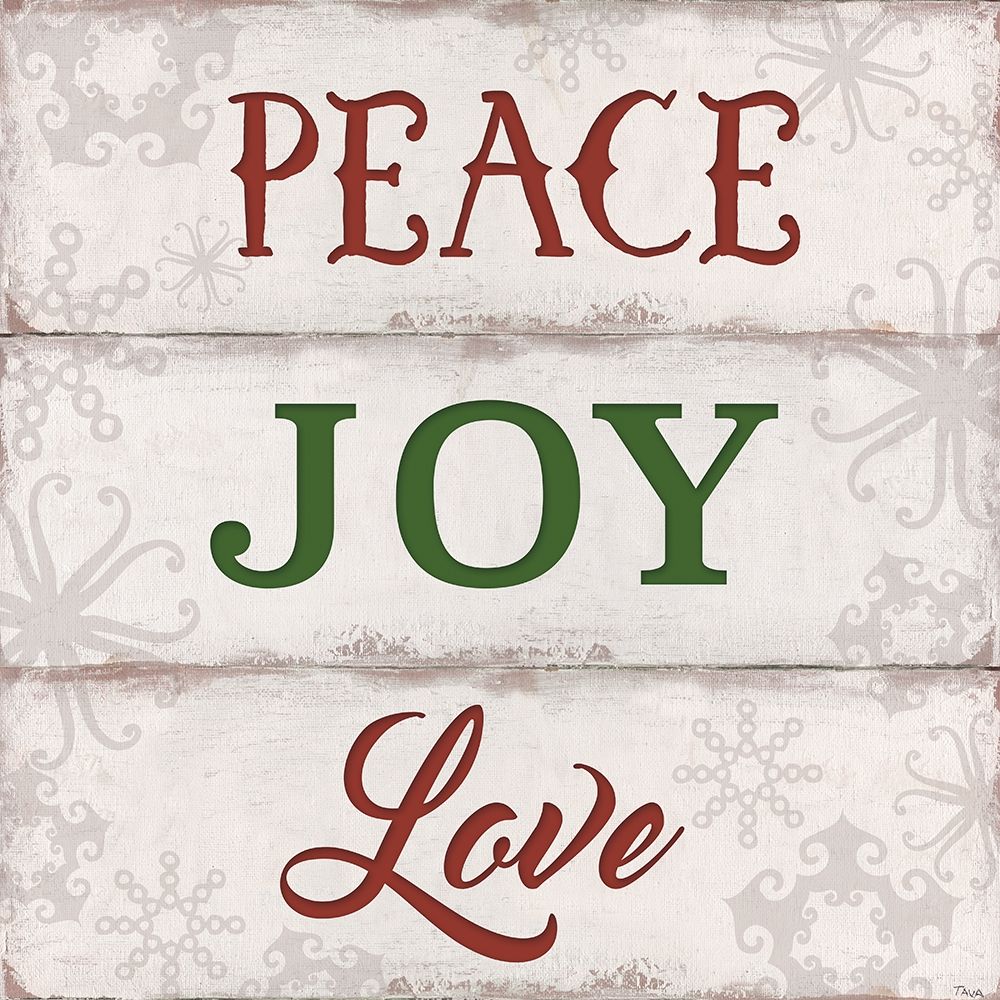 Peace, Joy, Love art print by Tava Studios for $57.95 CAD