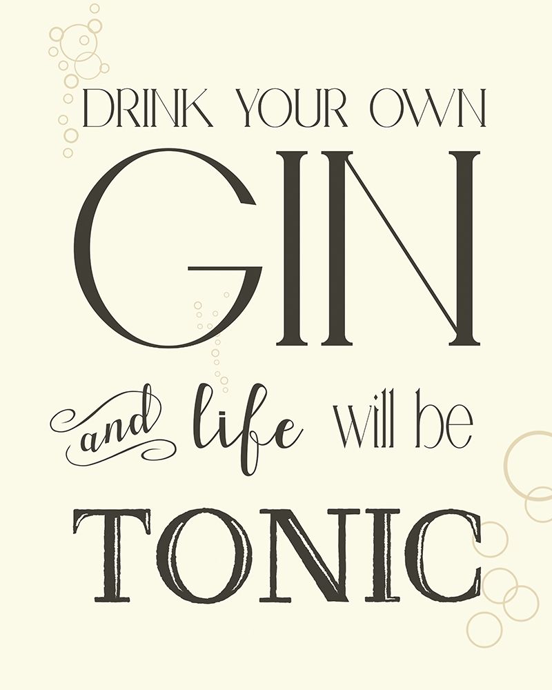 Gin and Tonic art print by Kelly Donovan for $57.95 CAD