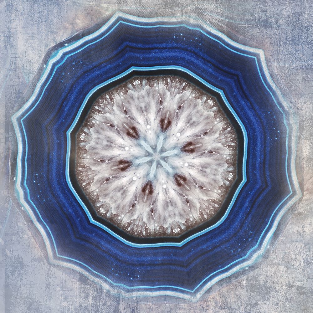 Kaleidoscope Blue Agate I art print by Irene Weisz for $57.95 CAD
