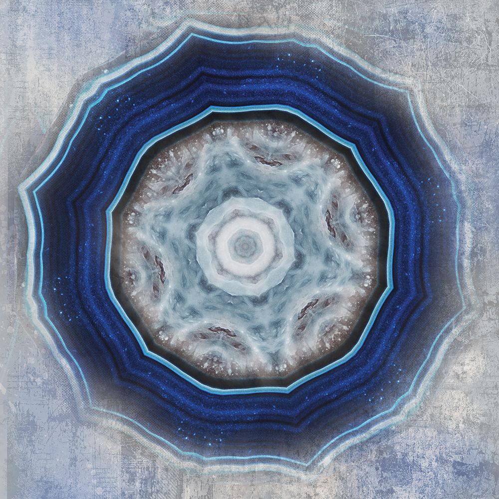 Kaleidoscope Blue Agate II art print by Irene Weisz for $57.95 CAD
