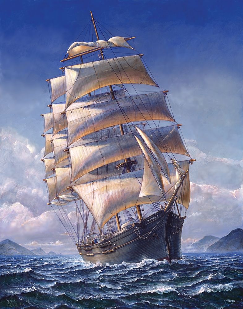 Sailing the WR art print by John H. Stephens Jr. for $57.95 CAD