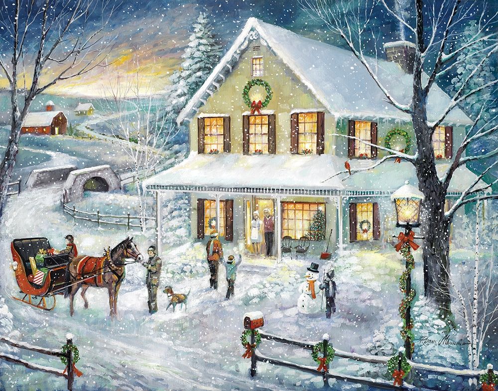 Christmas Visit art print by Ruane Manning for $57.95 CAD
