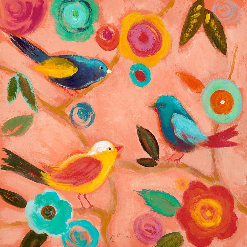 Birds and Whimsy II art print by Tava Studios for $57.95 CAD