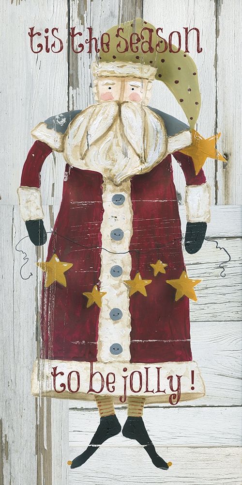 Jolly Santa art print by Carol Robinson for $57.95 CAD